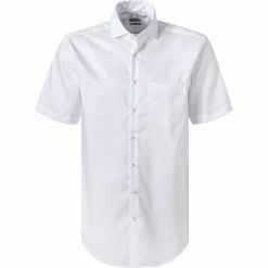 Brandneu 🎁 Seidensticker Hemd 198239/01 Kurzarmhemd, Regular Fit, Baumwolle, Weiß 🛒