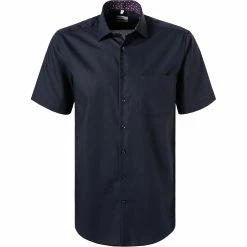 Schlussverkauf 🧨 Seidensticker Hemd 197851/19 Kurzarmhemd, Regular Fit, Baumwolle, Navy 👏