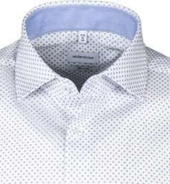 Besorgen 👏 Seidensticker Hemd 198209/01 Kurzarmhemd, Regular Fit, Baumwolle, Weiß-blau gemustert, Weiß 🌟 -Hemden Verkaufsgeschäft 365551 norm2