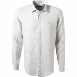 Angebote 🥰 Daniel Hechter Hemd 60255/111610/410 Modern Fit, Reines Leinen, Beige meliert, Sand ✨