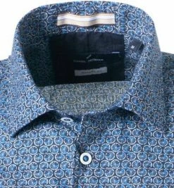 Top 10 😍 Daniel Hechter Hemd 60554/111616/635 Kurzarmhemd, Modern Fit, Popeline, Blau gemustert, Blau ⌛ -Hemden Verkaufsgeschäft 365615 norm2