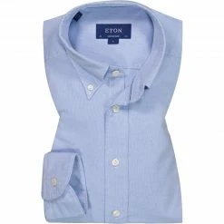 Rabatt 👍 ETON Hemd 9375/59396/25 Contemporary Fit, Baumwolle, Hellblau meliert, Hellblau 😉