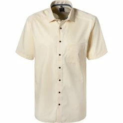 Billig 🧨 OLYMP Luxor Modern Fit 1262/72/51 Kurzarmhemd, Baumwolle, Pastellgelb, Gelb 😀