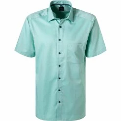 Bestpreis 😉 OLYMP Luxor Modern Fit 1262/72/45 Kurzarmhemd, Baumwolle, Pastellgrün, Grün 🥰