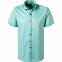 Budget ⌛ OLYMP Level Five Body Fit 2074/72/45 Kurzarmhemd, Baumwollen, Hellgrün, Grün 🎁