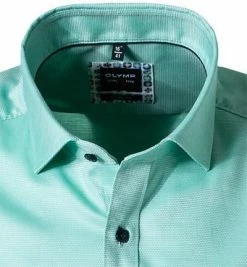 Budget ⌛ OLYMP Level Five Body Fit 2074/72/45 Kurzarmhemd, Baumwollen, Hellgrün, Grün 🎁 -Hemden Verkaufsgeschäft 365828 norm2