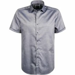 Angebote 💯 OLYMP Level Five Body Fit 2074/72/18 Kurzarmhemd, Baumwolle, Blau, Marine 💯