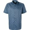 Bestes Angebot 👏 OLYMP Luxor Comfort Fit 1190/72/18 Kurzarmhemd, Baumwolle, Marineblau gemustert, Marine ⌛