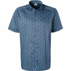 Bestes Angebot 👏 OLYMP Luxor Comfort Fit 1190/72/18 Kurzarmhemd, Baumwolle, Marineblau gemustert, Marine ⌛