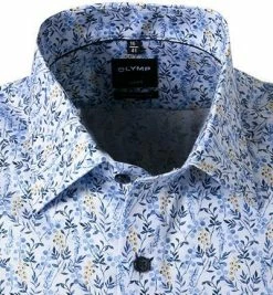 Am billigsten 🎁 OLYMP Luxor Modern Fit 1316/72/11 Kurzarmhemd, Baumwolle, Bleu gemustert, Bleu 🎁 -Hemden Verkaufsgeschäft 366354 norm2
