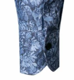 Neu 😉 OLYMP Signature Tailored Fit 8550/74/14 Hemd, Reines Leinen, Nachtblau gemustert, Nachtblau 👍 -Hemden Verkaufsgeschäft 366408 norm3