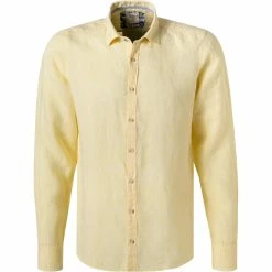 Besorgen 😉 OLYMP Casual Level Five Body Fit 3064/74/50 Hemd, Reines Leinen, Gelb meliert, Hellgelb 😍