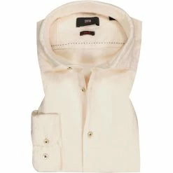 Coupon 🤩 CINQUE Hemd Cisteve 9062-6344/22 Slim Fit, Reines Leinen, Creme ⭐