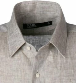 Bestpreis 😉 KARL LAGERFELD Hemd 605500/60/511667/550 Kurzarmhemd, Modern Fit, Reines Leinen, Sand meliert, Sand 🥰 -Hemden Verkaufsgeschäft 366612 norm2