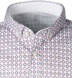 Top 10 👏 DESOTO Hemd Modern B.D. 41231-3/321 Kurzarmhemd, Jersey, Weiß-orange gemustert, Weiß-rost ✔️ -Hemden Verkaufsgeschäft 366625 norm2