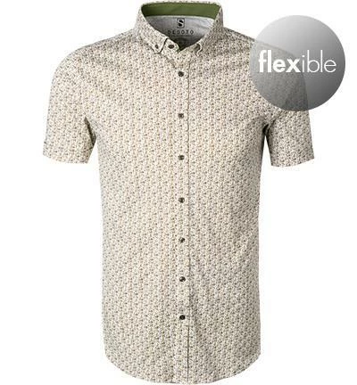 Auslauf 🤩 DESOTO Hemd Modern B.D. 43131-3/609 Kurzarmhemd, Jersey, Weiß-grün gemustert, Weiß-grün 😉 2 Auslauf 🤩 DESOTO Hemd Modern B.D. 43131-3/609 Kurzarmhemd, Jersey, Weiß-grün gemustert, Weiß-grün 😉 – Bild 2