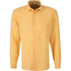 Top 10 🔔 OLYMP Level Five Body Fit smartbusiness 3556/74/82 Hemd, Reines Leinen, Mandarin meliert, Mandarin 🧨