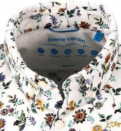 Top 10 👏 Pierre Cardin Hemd 03621/000/27483/9001 Kurzarmhemd, Slim Fit, Jersey, Weiß gemustert, Weiß ✨ -Hemden Verkaufsgeschäft 367166 norm2