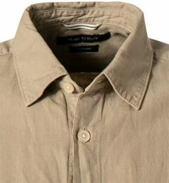 Billig ⭐ Marc O'Polo Overshirt 123 7291 42122/725 Baumwolle-Leinen, Sand 👏 -Hemden Verkaufsgeschäft 367253 norm2