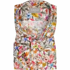 Besorgen 💯 fakts Hemd 6022/057 Hemd. Slim Fit, Reines Leinen, Multicolor 😍