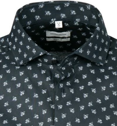 Brandneu ⭐ Seidensticker Hemd 198711/19 Kurzarmhemd, Regular Fit, Oxford, Blau gemustert, Nachtblau 💯 3 Brandneu ⭐ Seidensticker Hemd 198711/19 Kurzarmhemd, Regular Fit, Oxford, Blau gemustert, Nachtblau 💯 – Bild 3