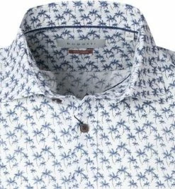Angebote 🥰 bugatti Hemd 9250/78541/370 Kurzarmhemd, Modern Fit, Leinen, Blau-weiß, Weiß-blau 🎉 -Hemden Verkaufsgeschäft 367470 norm2