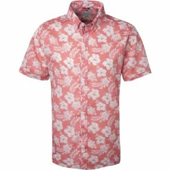 Bestpreis ⌛ bugatti Hemd 9450/78337/940 Kurzarmhemd, Modern Fit, Rosa-weiß 💯