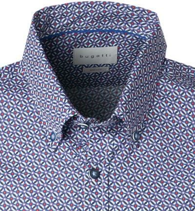 Großhandel 🔥 bugatti Hemd 9450/78814/390 Kurzarmhemd, Modern Fit, Baumwolle, Blau-rot gemustert, Blau-weiß 🔔 3 Großhandel 🔥 bugatti Hemd 9450/78814/390 Kurzarmhemd, Modern Fit, Baumwolle, Blau-rot gemustert, Blau-weiß 🔔 – Bild 3