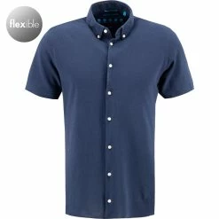 Bestes Angebot 🔥 Pierre Cardin Hemd 03621/000/27460/9081 Kurzarmhemd, Slim Fit, Baumwoll-Piqué, Navy 🎉