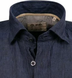 Brandneu 🛒 FIL NOIR Hemd Roma 51490/69 Kurzarmhemd, Shaped Fit, Reines Leinen, Marine meliert, Marine ❤️ -Hemden Verkaufsgeschäft 367630 norm2