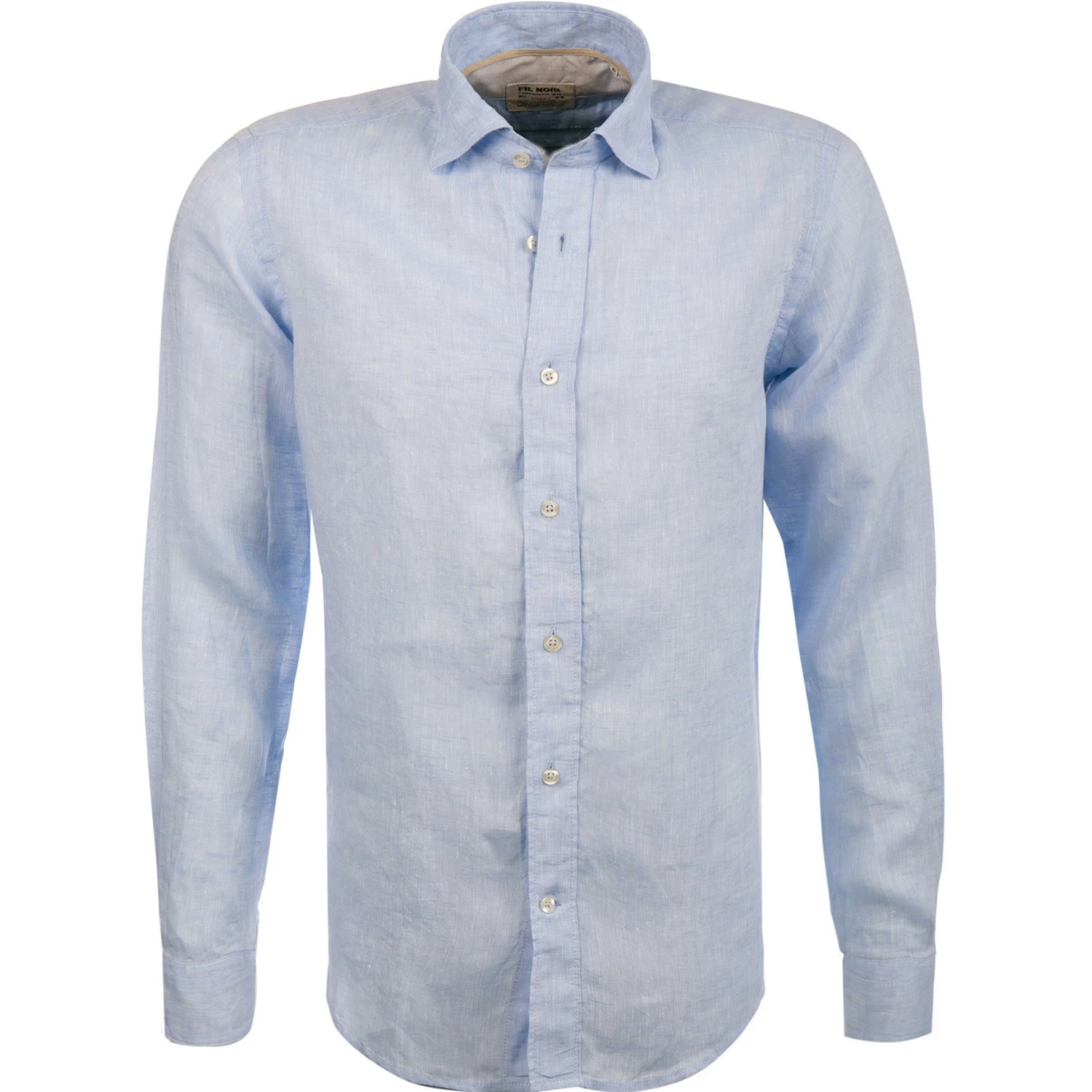Auslauf 🎁 FIL NOIR Hemd Roma 51492/62 Shaped Fit, Reines Leinen, Hellblau meliert, Hellblau ⭐ 1 Auslauf 🎁 FIL NOIR Hemd Roma 51492/62 Shaped Fit, Reines Leinen, Hellblau meliert, Hellblau ⭐