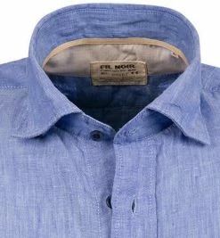 Coupon 👏 FIL NOIR Hemd Roma 51492/67 Shaped Fit, Reines Leinen, Blau meliert, Blau 🌟 -Hemden Verkaufsgeschäft 367643 norm2