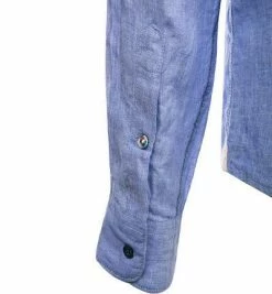 Coupon 👏 FIL NOIR Hemd Roma 51492/67 Shaped Fit, Reines Leinen, Blau meliert, Blau 🌟 -Hemden Verkaufsgeschäft 367643 norm4