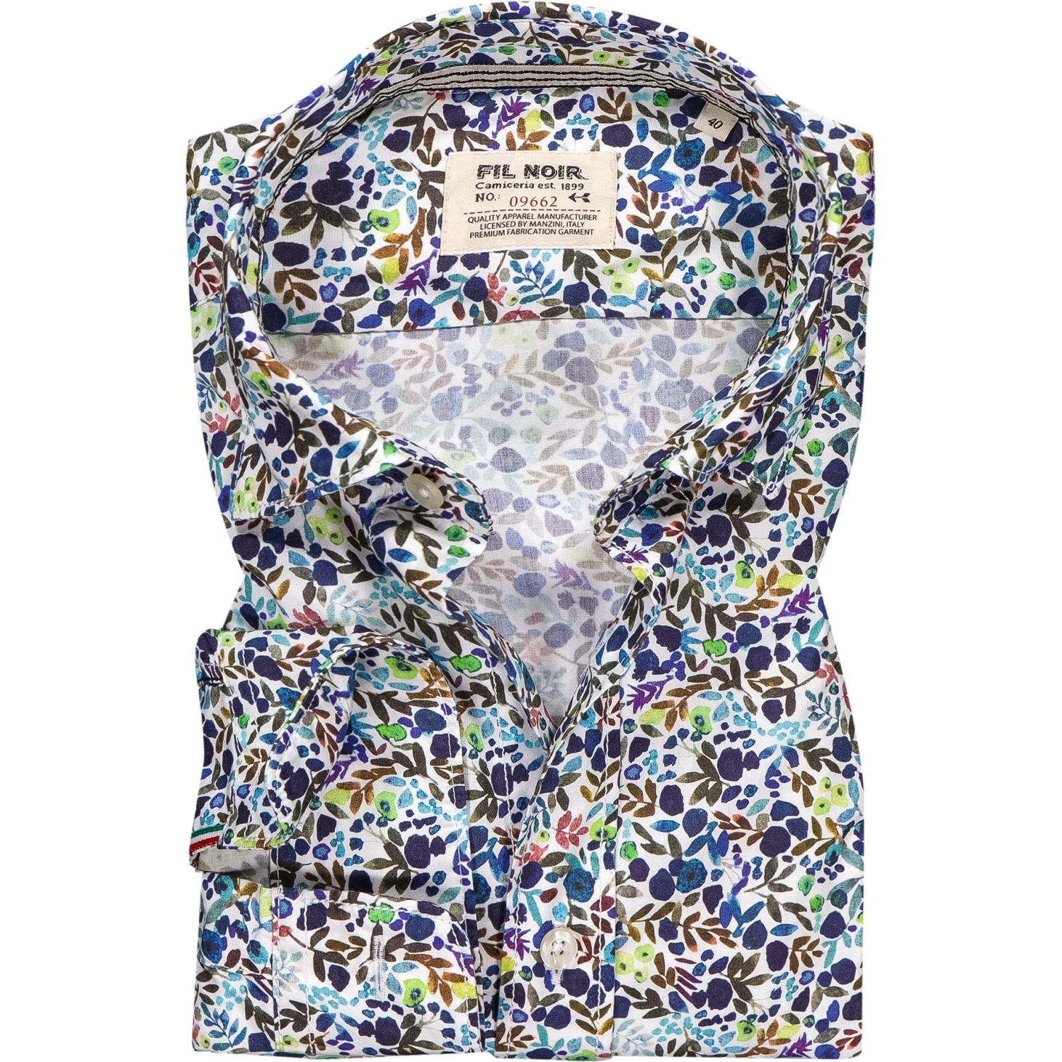 Budget 😍 FIL NOIR Hemd Treviso 51470/67 Shaped Fit, Popeline CO2-Neutral, Blau gemustert, Blau 🎁 1 Budget 😍 FIL NOIR Hemd Treviso 51470/67 Shaped Fit, Popeline CO2-Neutral, Blau gemustert, Blau 🎁