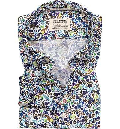 Budget 😍 FIL NOIR Hemd Treviso 51470/67 Shaped Fit, Popeline CO2-Neutral, Blau gemustert, Blau 🎁 2 Budget 😍 FIL NOIR Hemd Treviso 51470/67 Shaped Fit, Popeline CO2-Neutral, Blau gemustert, Blau 🎁 – Bild 2
