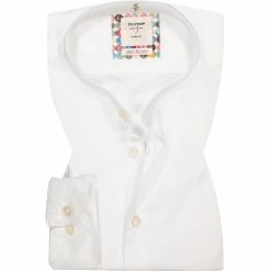 Rabatt 👍 OLYMP Level Five Body Fit Smartbusiness 3507/74/00 Hemd, Baumwolle, Weiß 🎉