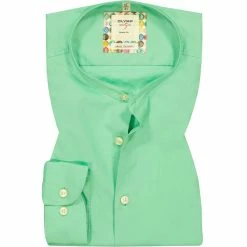 Blitzangebot ❤️ OLYMP Level Five Body Fit Smartbusiness 3507/74/45 Hemd, Baumwolle, Grün 🛒