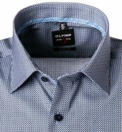 Top 10 👏 OLYMP Level Five Body Fit 2021/72/18 Kurzarmhemd, Baumwolle, Marineblau gemustert, Marine 🎉 -Hemden Verkaufsgeschäft 367837 norm2