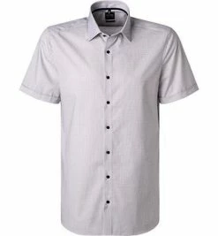 Besorgen 🥰 OLYMP Level Five Body Fit 2021/72/28 Kurzarmhemd, Baumwolle, Braun-blau gemustert, Braun ❤️ -Hemden Verkaufsgeschäft 367838 norm