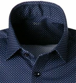 Besorgen ✨ OLYMP Level Five Body Fit 2009/72/18 Kurzarmhemd, Jersey geruchshemmend, Marineblau gemustert , Marine 🔥 -Hemden Verkaufsgeschäft 367846 norm2