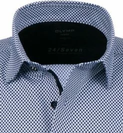 Top 10 🥰 OLYMP Luxor Modern Fit 1205/72/11 Kurzarmhemd, Jersey geruchshemmend, Blau-weiß gemustert, Bleu 👏 -Hemden Verkaufsgeschäft 367883 norm2