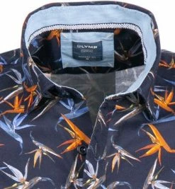 Rabatt 🛒 OLYMP Casual Modern Fit 4108/72/18 Kurzarmhemd, Baumwolle, Blau-orange, Marine 👍 -Hemden Verkaufsgeschäft 367897 norm2