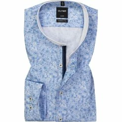 Rabatt 🤩 OLYMP Luxor Modern Fit 1235/74/11 Hemd, Baumwolle, Hellblau-weiß, Bleu ⭐