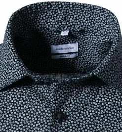 Neu ⌛ Seidensticker Hemd 198371/19 Kurzarmhemd, Regular Fit, Reines Leinen, Blau gemustert, Blau 🌟 -Hemden Verkaufsgeschäft 367947 norm2