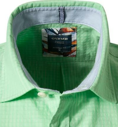 Am billigsten 🛒 OLYMP Casual Modern Fit 4007/72/45 Kurzarmhemd, Baumwolle, Grün meliert, Grün 🥰 3 Am billigsten 🛒 OLYMP Casual Modern Fit 4007/72/45 Kurzarmhemd, Baumwolle, Grün meliert, Grün 🥰 – Bild 3