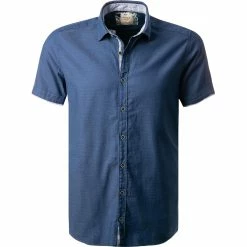 Brandneu 🔥 OLYMP Casual Level Five Body Fit 3015/72/18 Kurzarmhemd, Baumwolle, Mittelblau, Marine ⭐