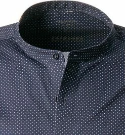Auslauf ✨ OLYMP Level Five Body Fit 2013/74/18 Hemd, Baumwoll-Stretch, Blau-weiß gepunktet, Marine 🧨 -Hemden Verkaufsgeschäft 368036 norm2