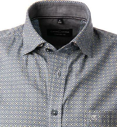 Bester Verkauf ⭐ CasaModa Hemd 913653700/100 Kurzarmhemd, Comfort Fit, Baumwolle, Blau-gelb gemustert, Blau 🔥 3 Bester Verkauf ⭐ CasaModa Hemd 913653700/100 Kurzarmhemd, Comfort Fit, Baumwolle, Blau-gelb gemustert, Blau 🔥 – Bild 3