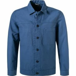 Bester Verkauf 👏 Marc O'Polo Overshirt 124 7356 42160/837 Baumwolle, Marine 👏