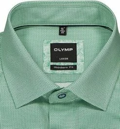 Bestpreis 👍 OLYMP Luxor Modern Fit 69EL 1209/79/45 Hemd, Baumwolle, Extra langer Arm, Grün gemustert, Grün 🤩 -Hemden Verkaufsgeschäft 368229 norm2